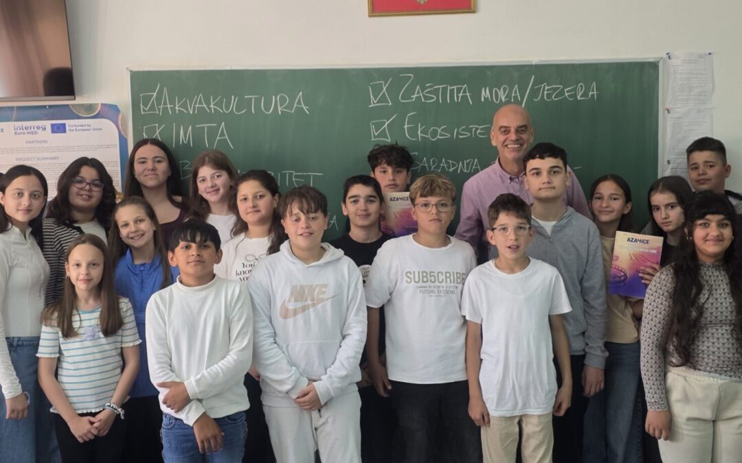Comic Book School Class Introduces Ulcinj Pupils to Circular Aquaculture and Marine Protection