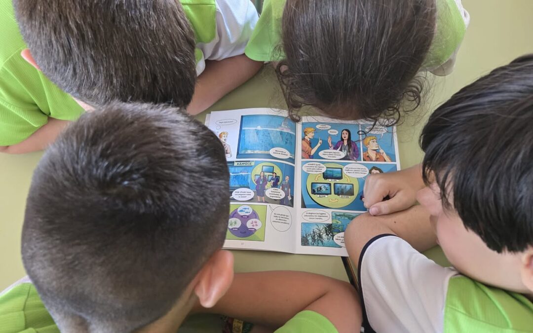 Ifapa has delivered the AZA4ICE educational comics to different schools